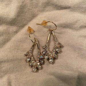 Alexis Bittar Smoky Topaz and Crystal Drop Dangle Earrings